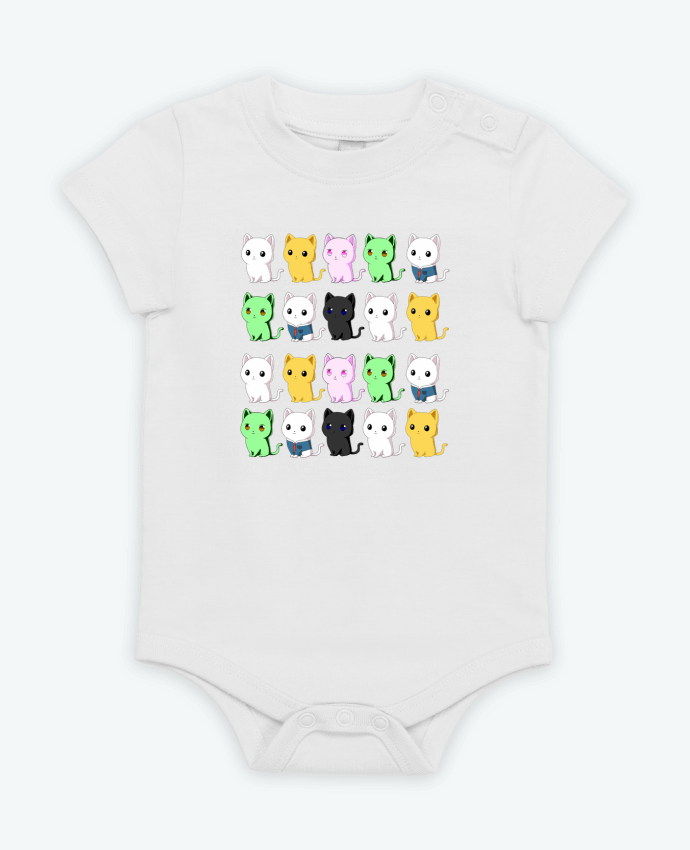 Body bébé Mini gatos de colores par MaaxLoL