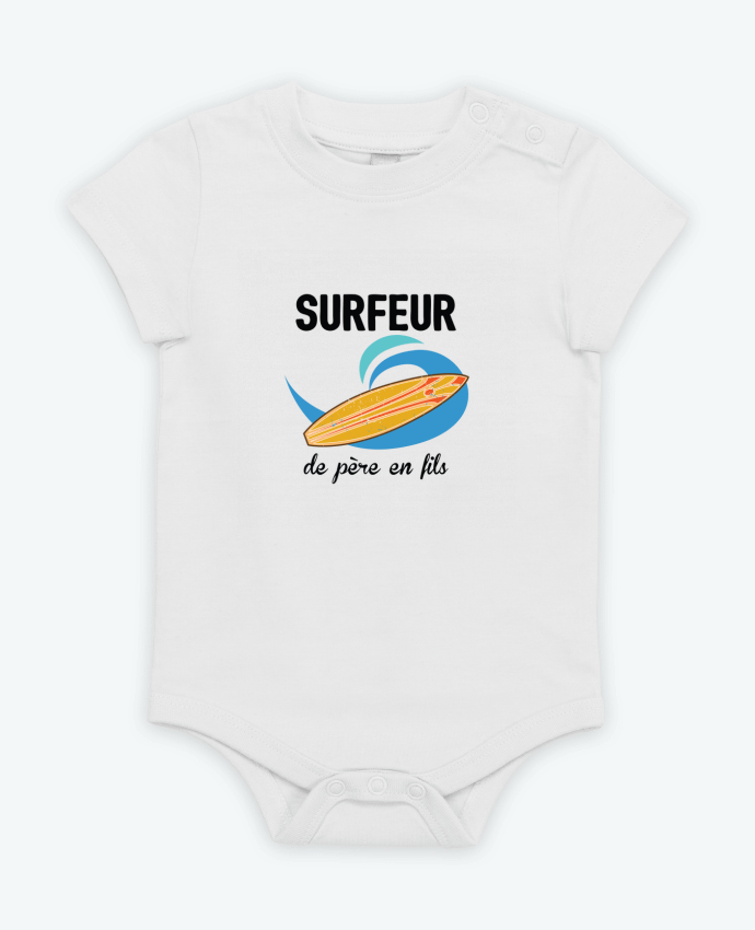 Body bébé Surfeur de père en fils par tunetoo