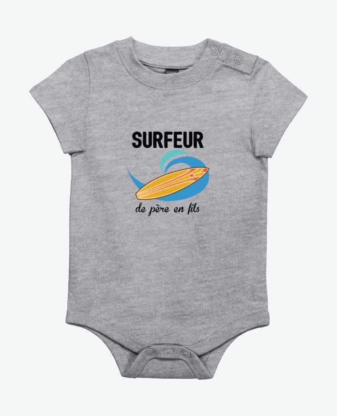 Body bébé Surfeur de père en fils par tunetoo