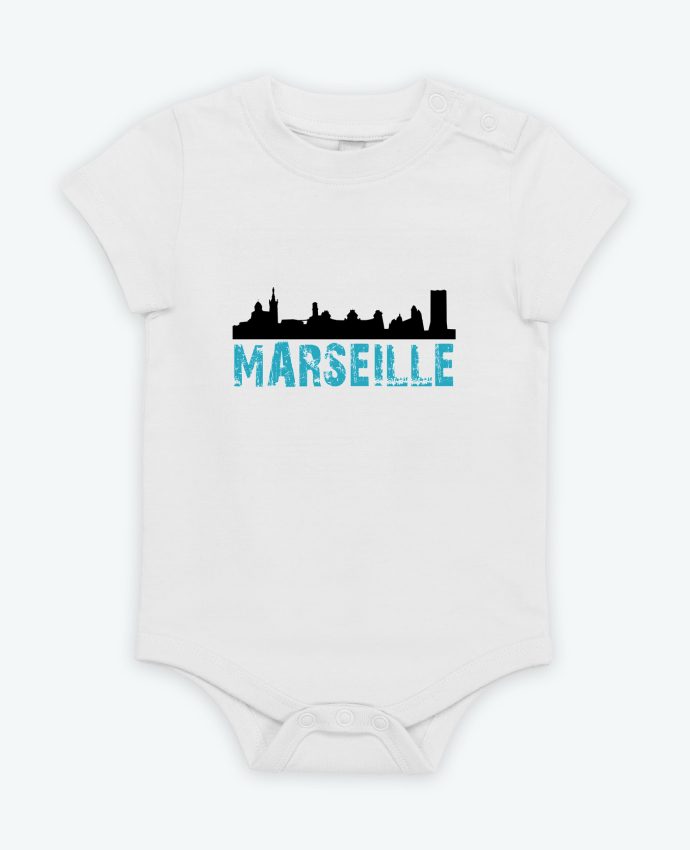 Body bébé Marseille Line Noir par JYR Studios