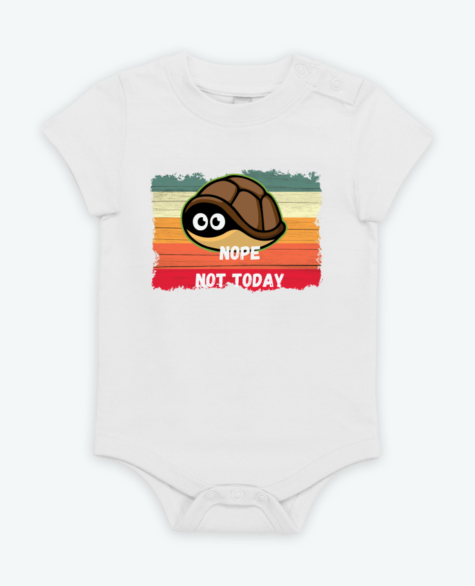 Body bébé Tortoise Nope Not today par Cheerocki