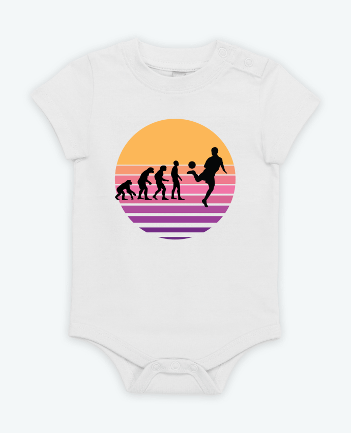 Body bébé Evolution de l'homme FOOTBALL par Cheerocki