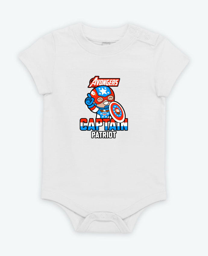Body bébé Avongers Captain Patriot par Geekshow