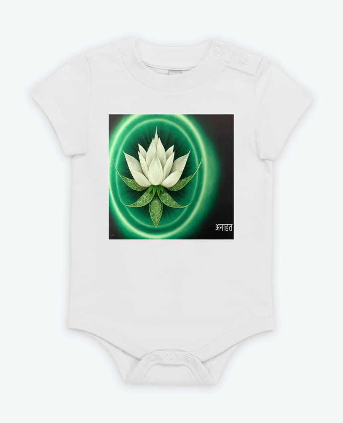Body bébé Chakra Manipura Flor de Loto par a-Creations