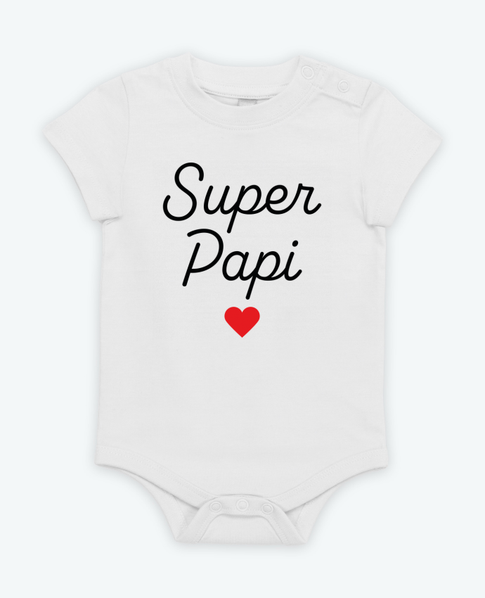Body bébé Super Papi par Mademoiselle Polly