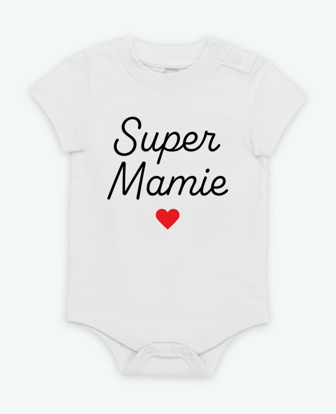 Body bébé Super Mamie par Mademoiselle Polly