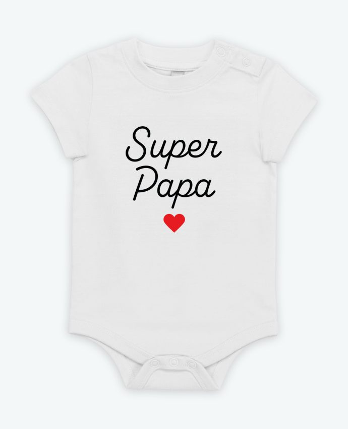Body bébé Super Papa par Mademoiselle Polly