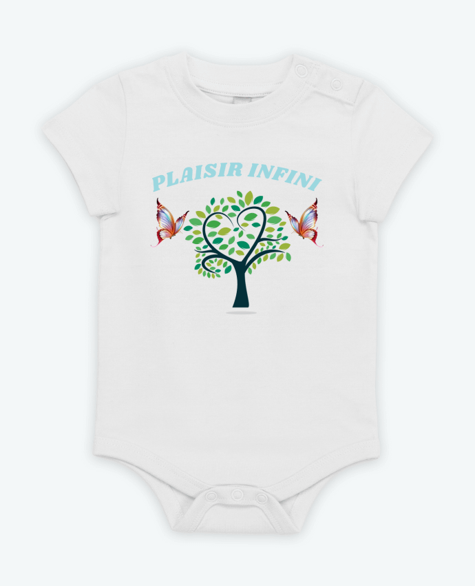 Body bébé L'arbre de coeur et les papillons PLAISIR INFINI par PLAISIR INFINI