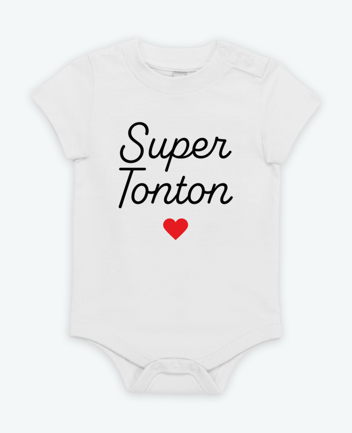 Body bébé Super Tonton par Mademoiselle Polly