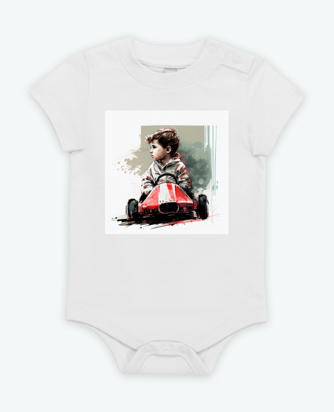 Body bébé Garçon course voiture par Louis_Designs