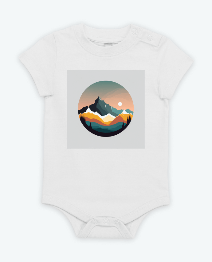 Body bébé Montagne par Louis_Designs