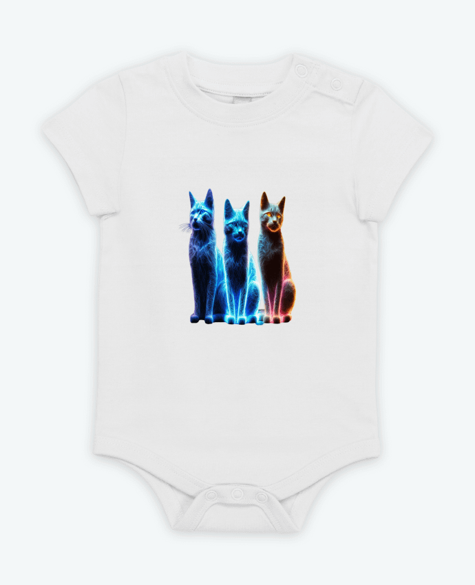 Body bébé Chats Néons par InkBK