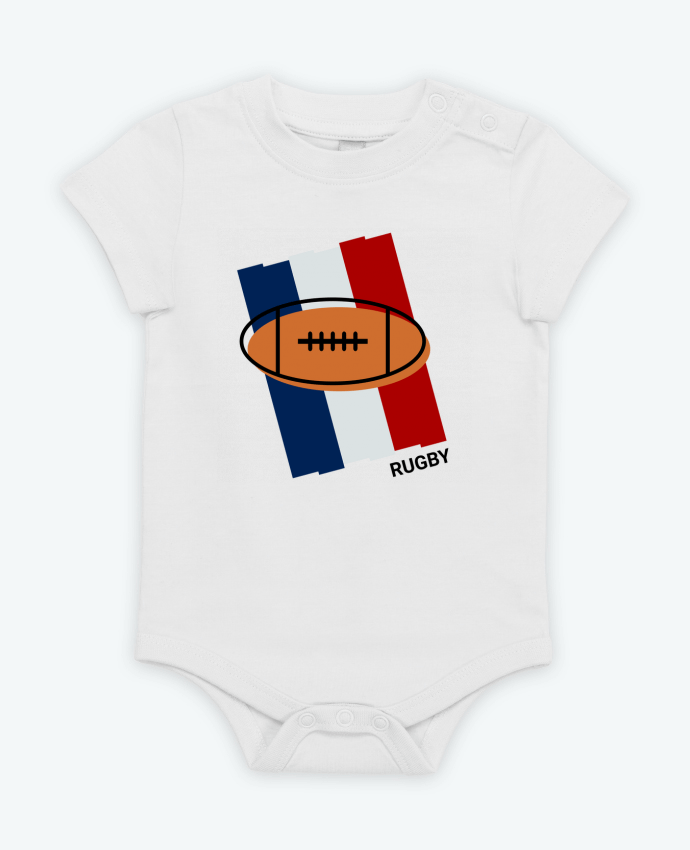 Body bébé Rugby France par zabceroni