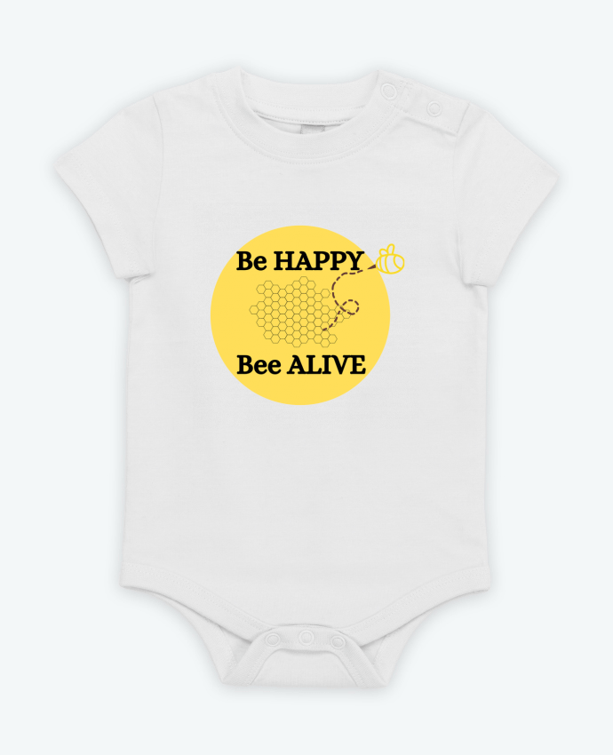 Body bébé Be Happy Bee Alive Sauvegarde des abeilles sauvegarde de la planète par AionArt