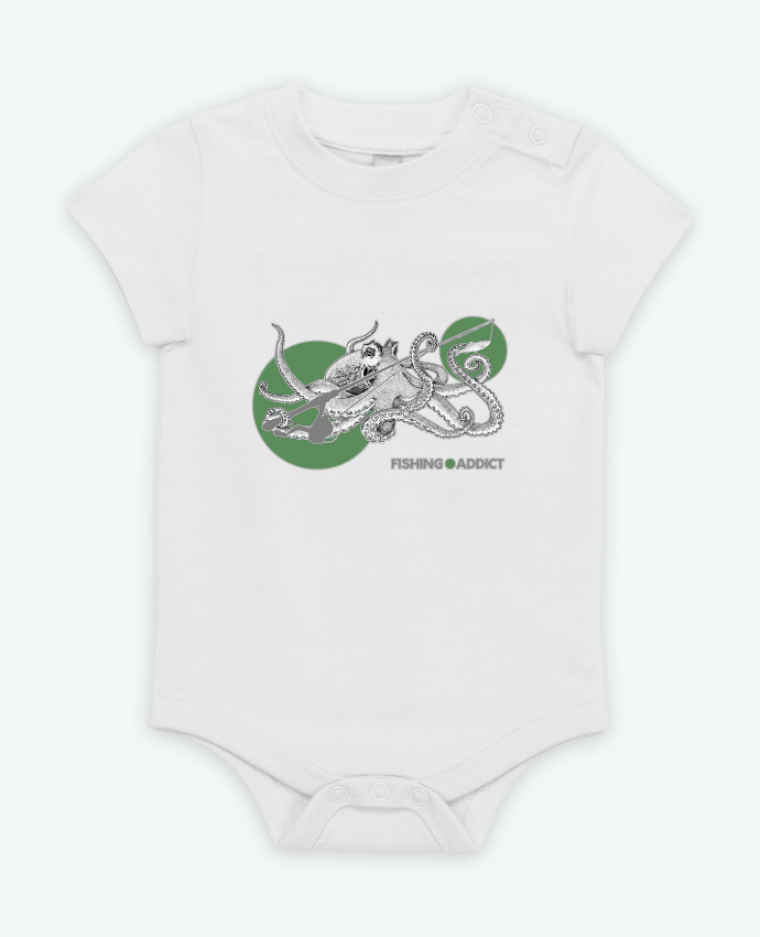 Body bébé Fishing Addict par Geronimo Gorilla SylverBack