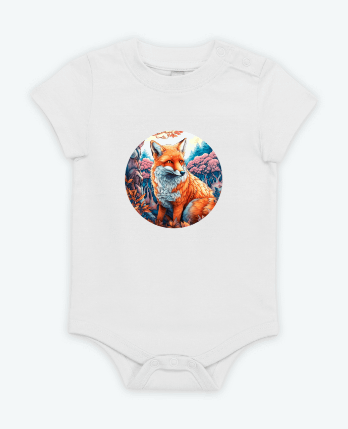 Body bébé loup coloré par EliseDesign