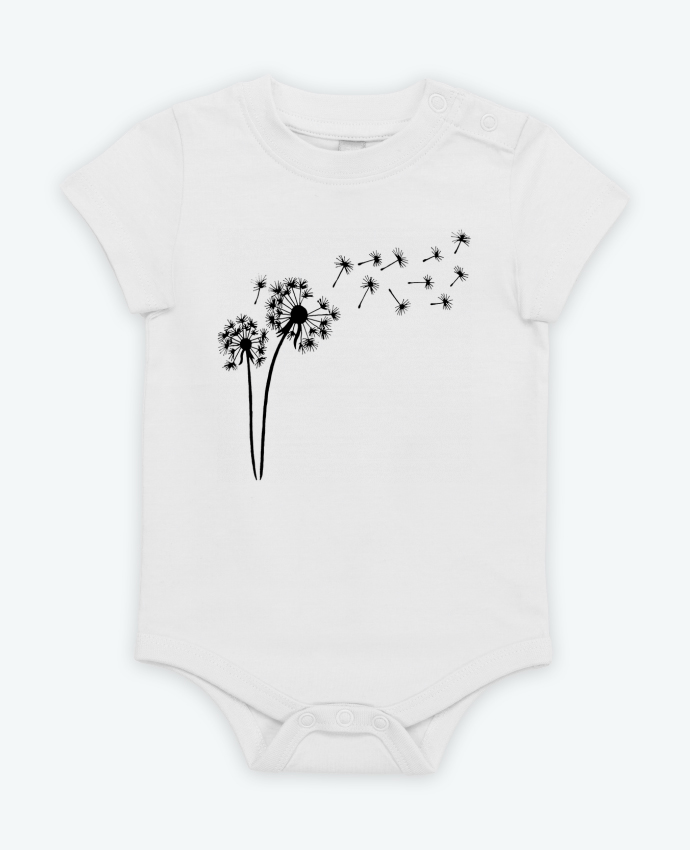 Body bébé Fleur de pissenlit par LAGUENY
