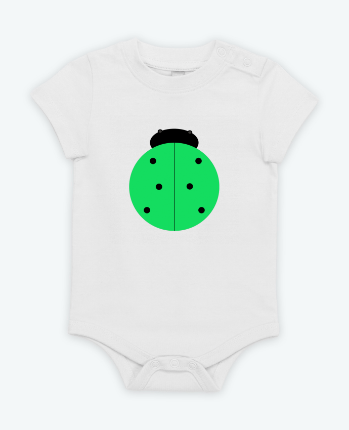 Body bébé Coccinelle verte par Les Caprices de Filles