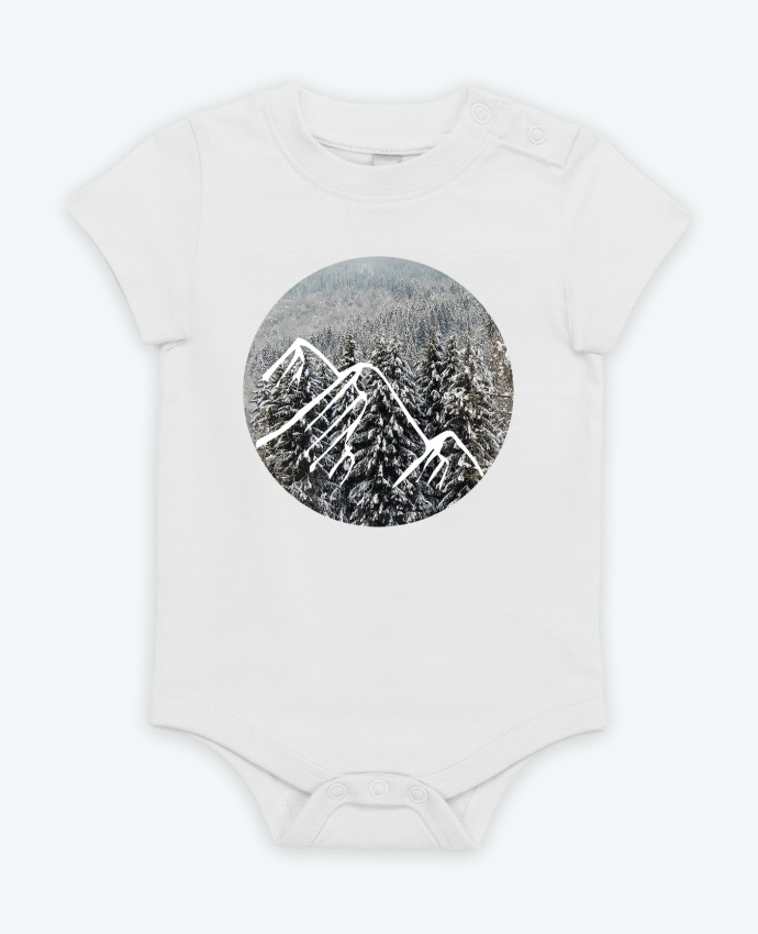 Body bébé Sapins par Pom