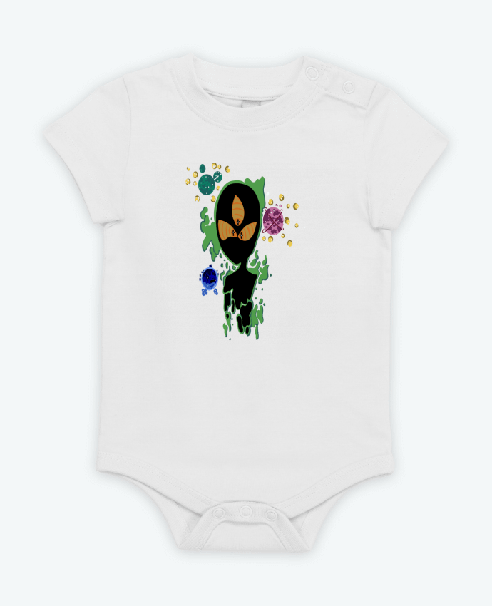 Body bébé Alien verde par Modafoquitas