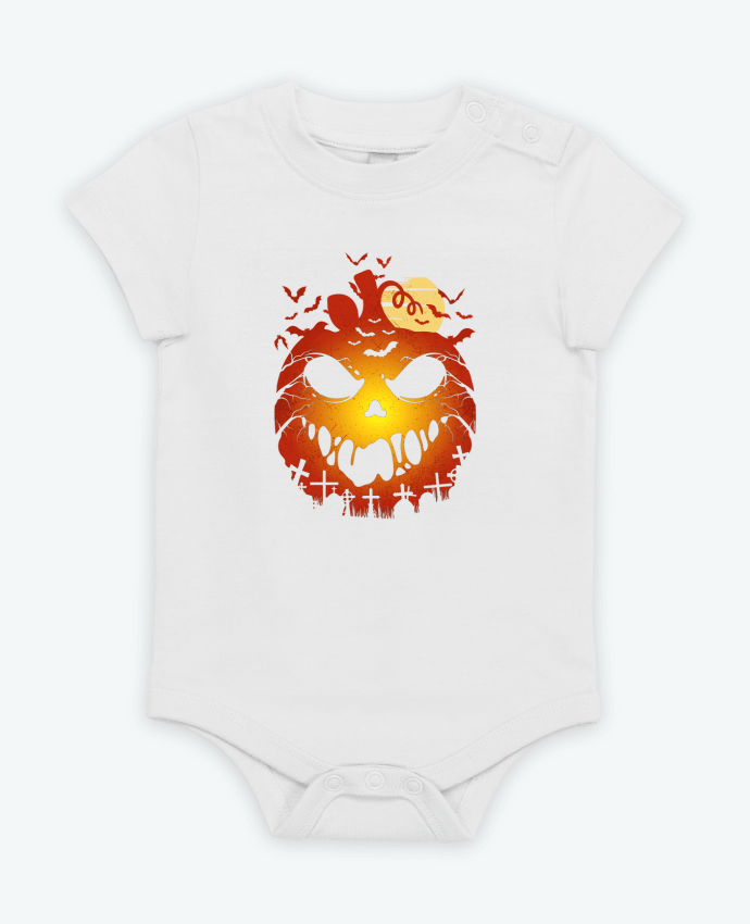 Body bébé Halloween Scary Pumpkin par LM2Kone