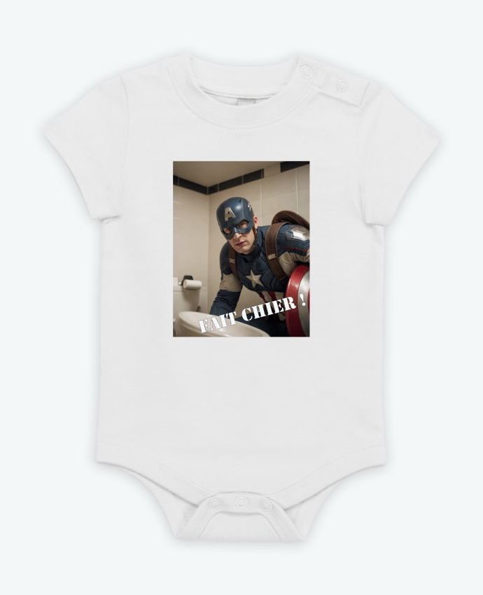 Body bébé Capitaine America par TiA