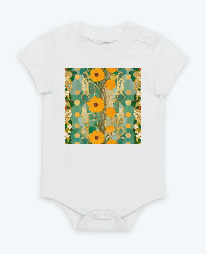 Body bébé flowers art nouveau par Livelyart77