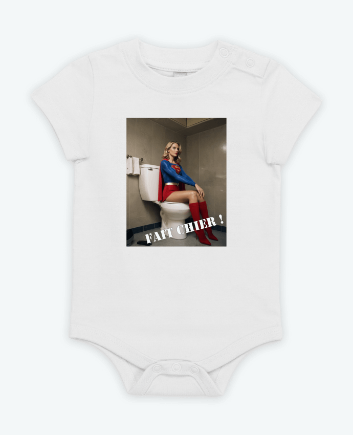 Body bébé Super Girl par TiA