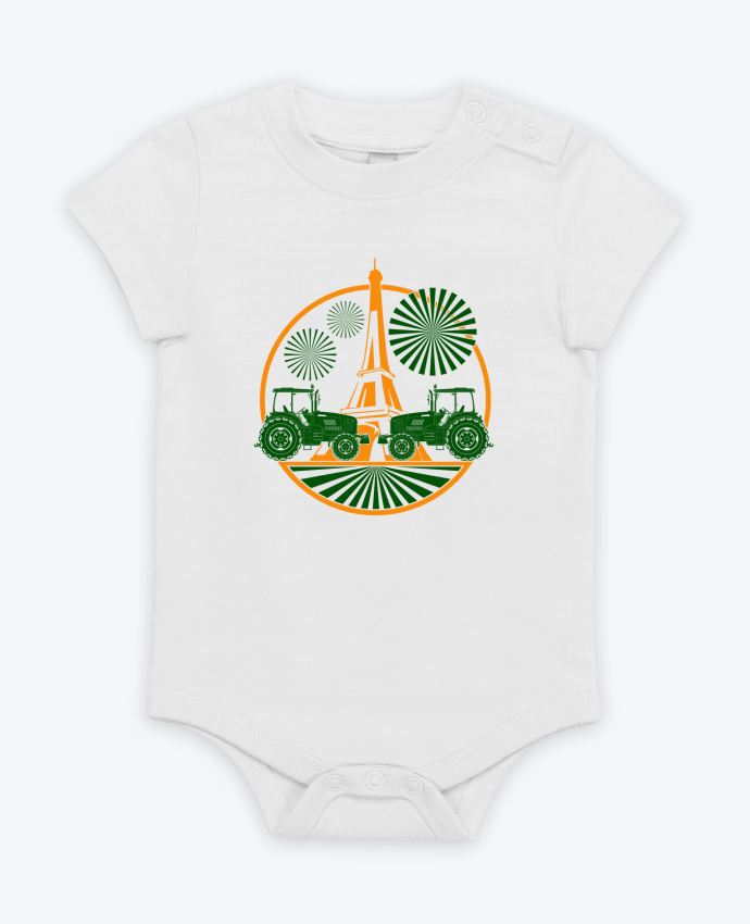 Body bébé Paris Agricole par Geronimo Gorilla SylverBack