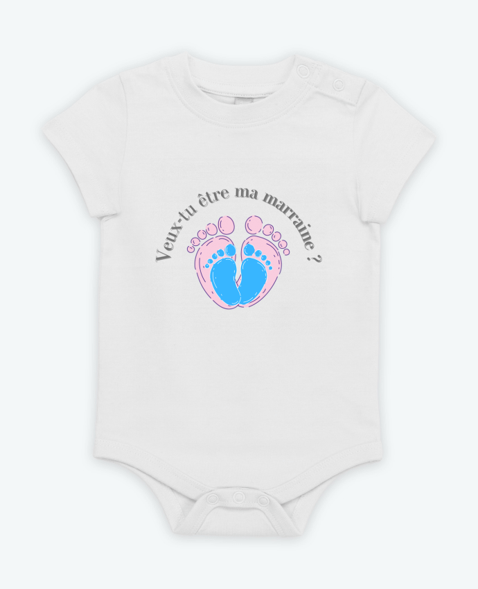 Body bébé Veux-tu être ma marraine ? par MJDesign