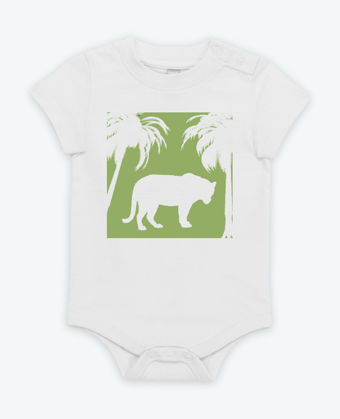 Body bébé Jungle verte par Les Caprices de Filles