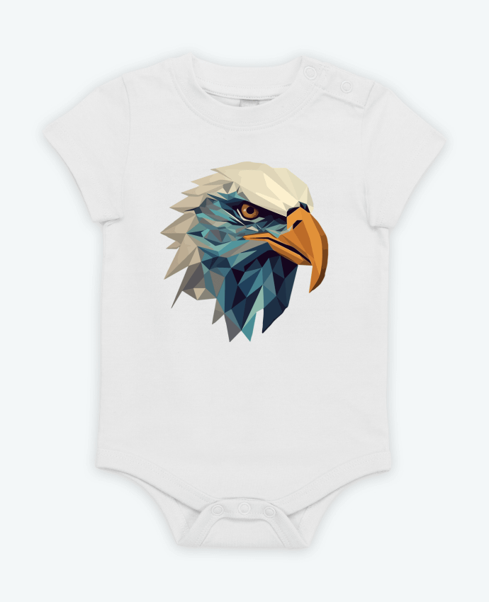Body bébé Aigle stylisé, géométrique par KronoArt