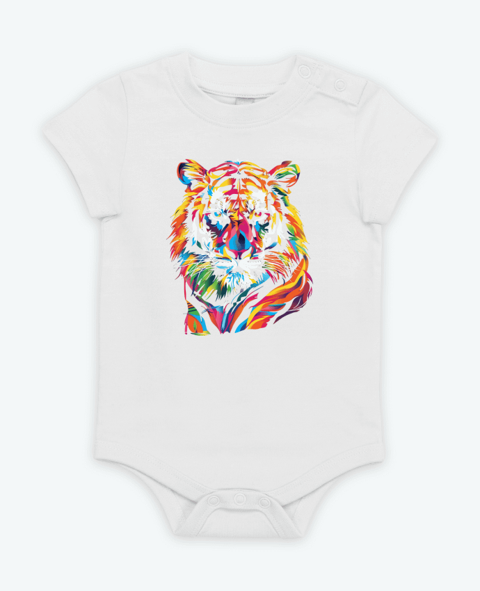Body bébé Illustration de Tigre stylisé par KronoArt