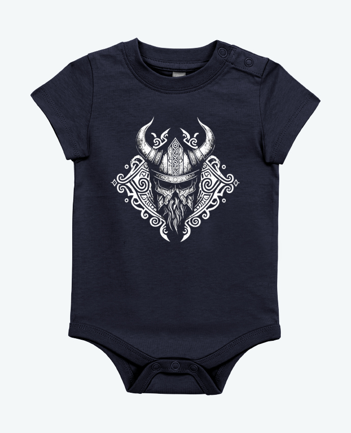 Body bébé Casque Viking à corne par KronoArt