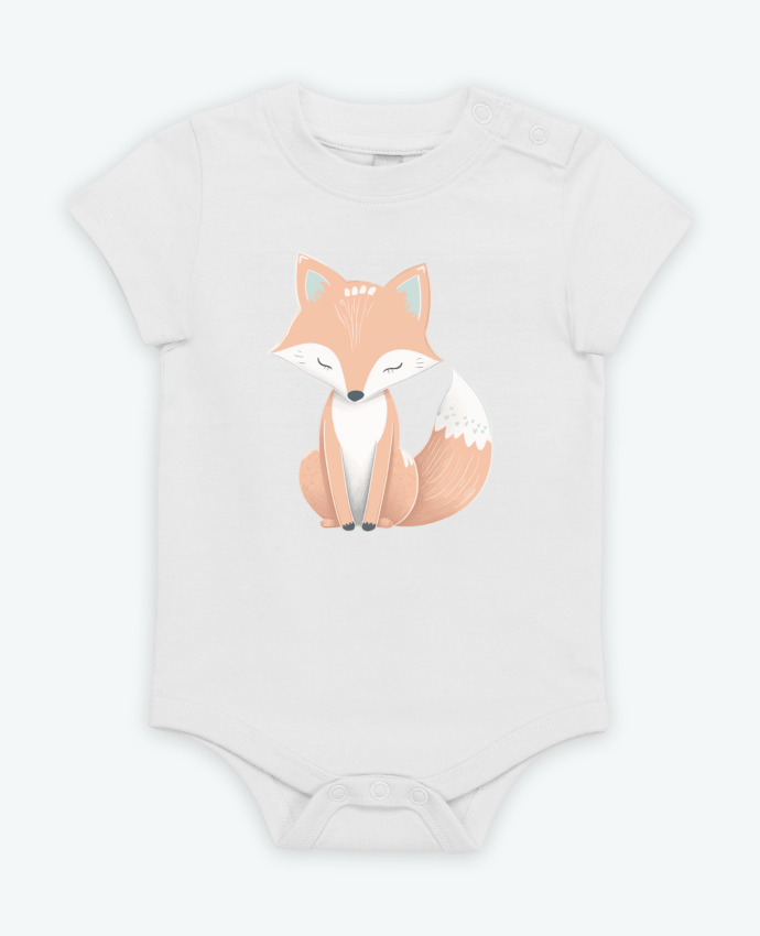 Body bébé Renard stylisé par KronoArt