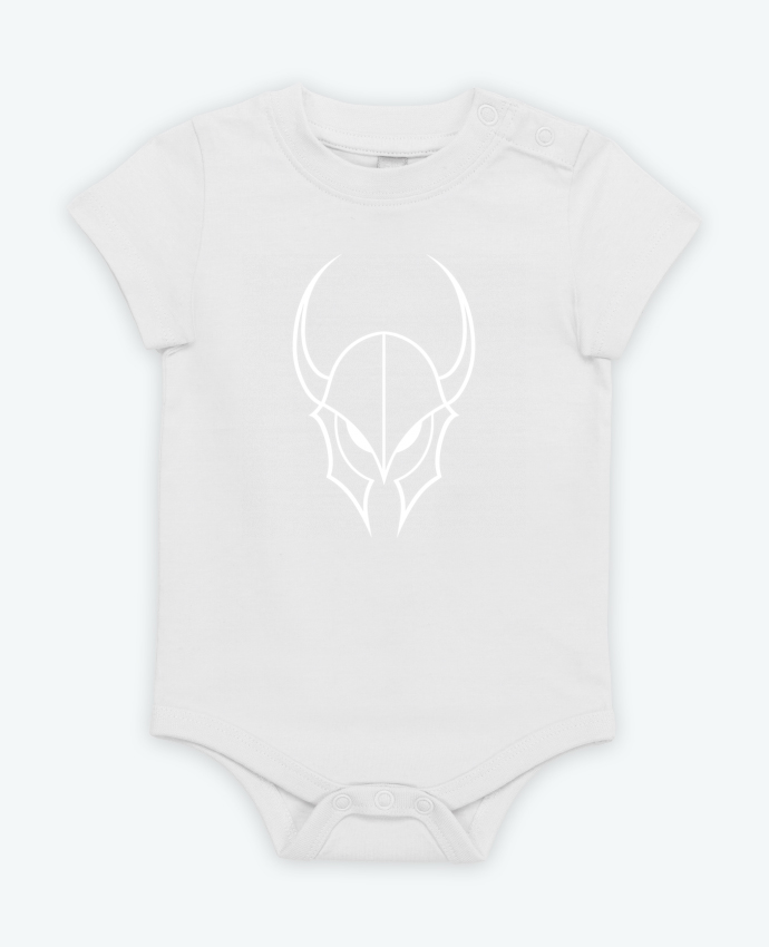 Body bébé Casque à corne par KronoArt