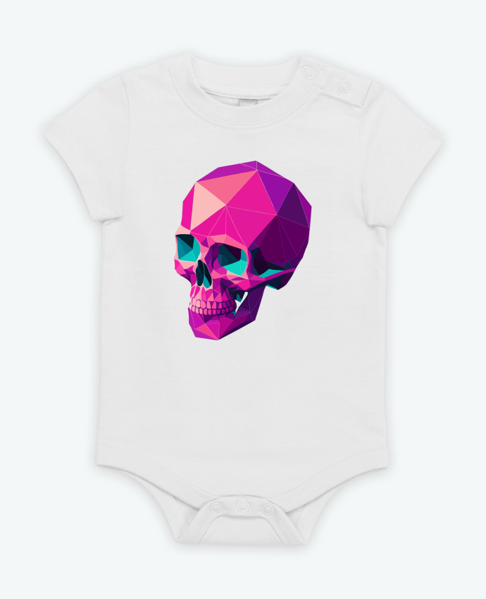 Body bébé Crâne Géométrique par KronoArt