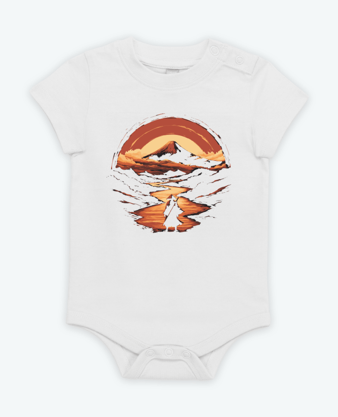 Body bébé Samouraï et Mont Fuji par KronoArt