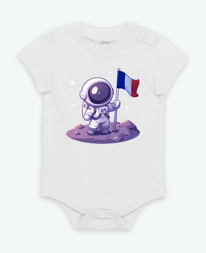 Body bébé Astronaute Français par KronoArt