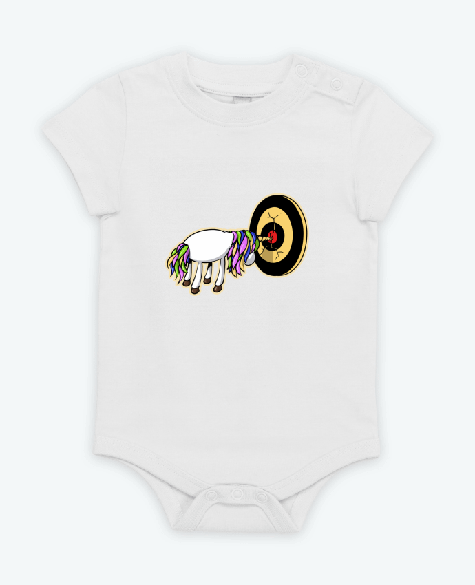 Body bébé Licorne et fléchettes par TOMI AX