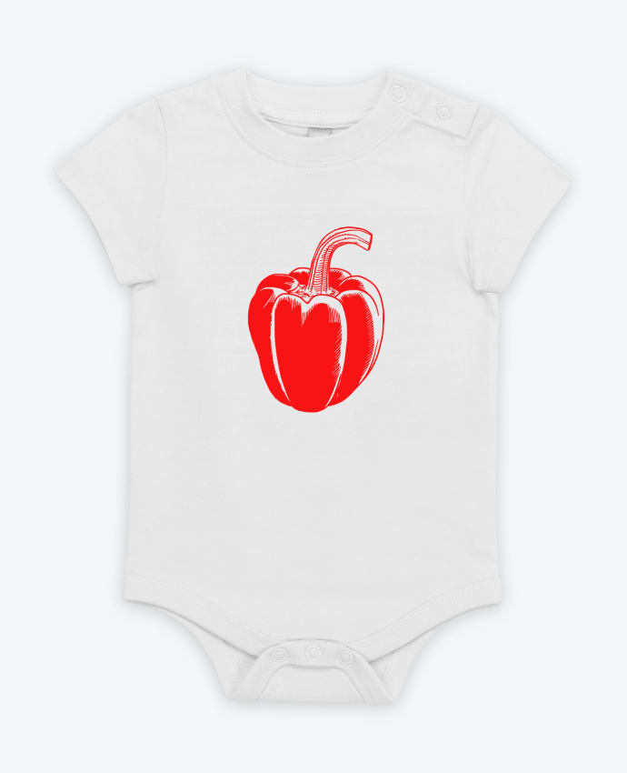 Body bébé Poivron Rouge par TOMI AX