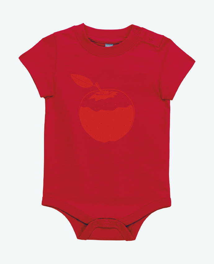 Body bébé Pomme rouge par TOMI AX