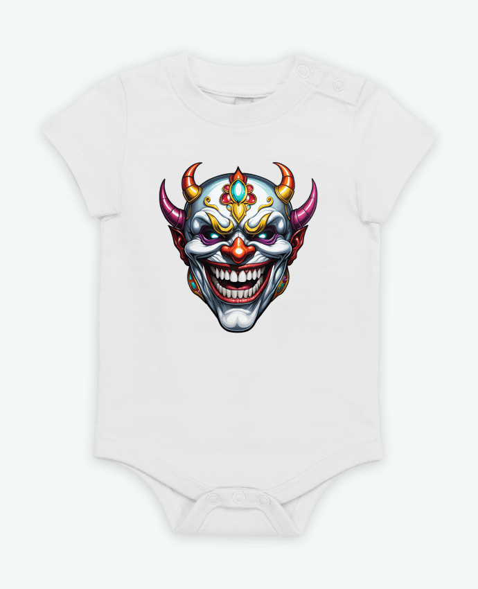 Body bébé MASQUE AVEC SOURIRE par 33designerarte