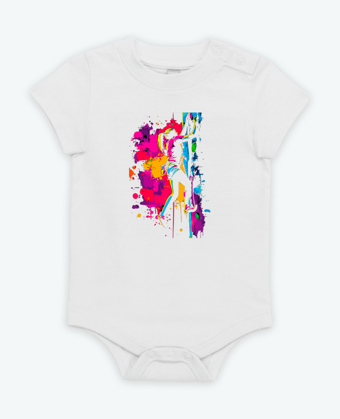 Body bébé Grimpeuse Color Splash par K-art-S