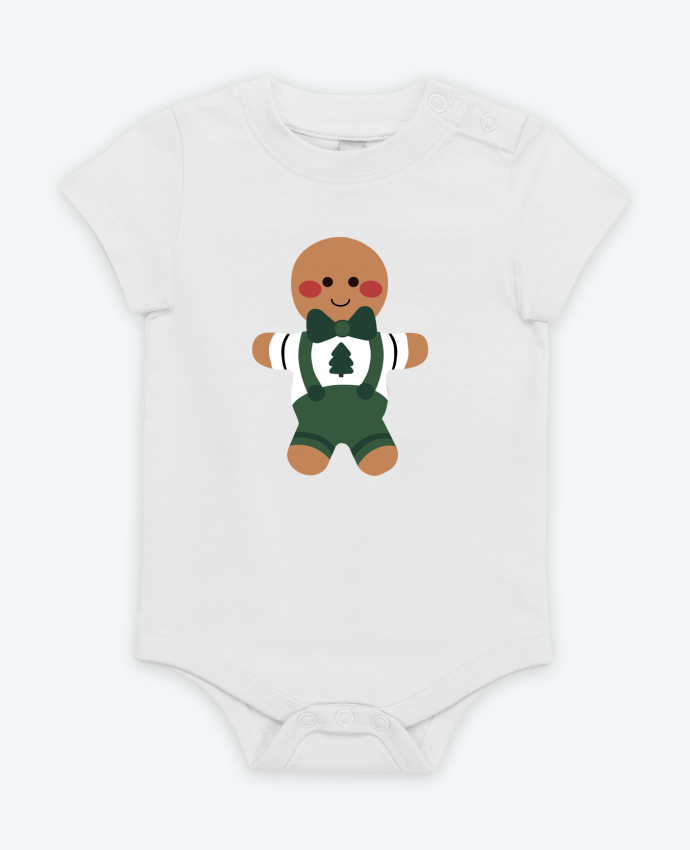 Body bébé Biscuit monsieur sapin par Babu 