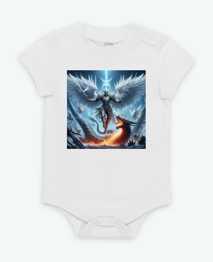 Body bébé Ange blanc et bleu par Fantasymaniac