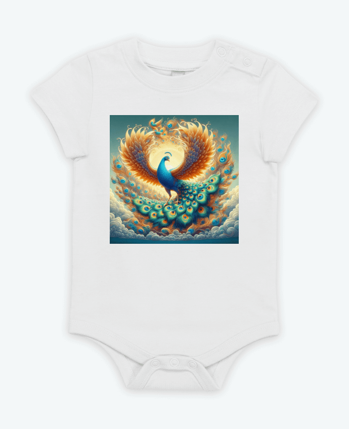 Body bébé Paon majestueux par Fantasymaniac