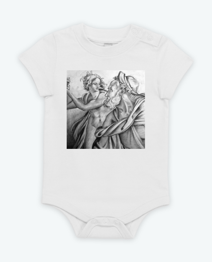Body bébé Fusain reproduction Michel Ange par Simple Art