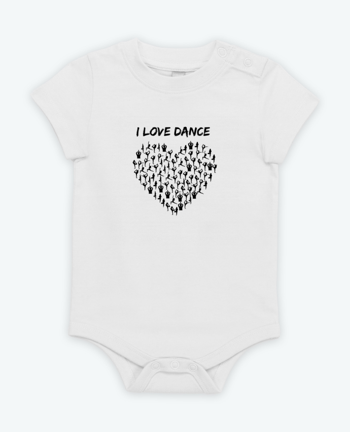 Body bébé I Love dance par Le Visionnaire