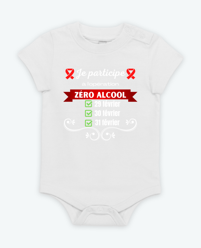 Body bébé Je participe à l'opération zéro alcool v2 par Cheerocki